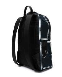 dunkelblauer bedruckter Rucksack von Dolce & Gabbana