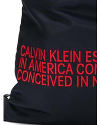 dunkelblauer bedruckter Rucksack von Calvin Klein 205W39nyc