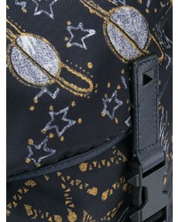 dunkelblauer bedruckter Rucksack von Valentino