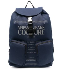 dunkelblauer bedruckter Rucksack von VERSACE JEANS COUTURE