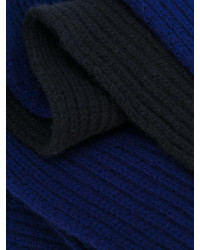 dunkelblauer bedruckter Schal von Marni