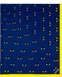 dunkelblauer bedruckter Schal von Kenzo