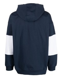 dunkelblauer bestickter Pullover mit einem Kapuze von Tommy Jeans