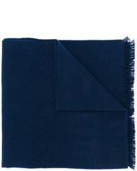 dunkelblauer bestickter Schal von Gucci