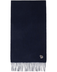 dunkelblauer bestickter Schal von Ps By Paul Smith