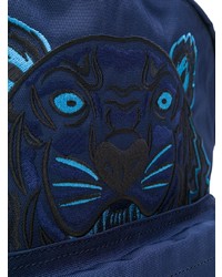 dunkelblauer bestickter Segeltuch Rucksack von Kenzo