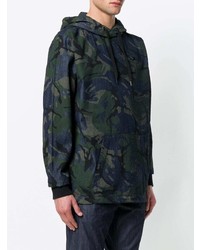 dunkelblauer Camouflage Pullover mit einem Kapuze von G Star