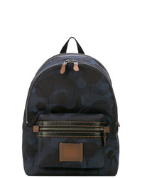 dunkelblauer Camouflage Rucksack von Coach