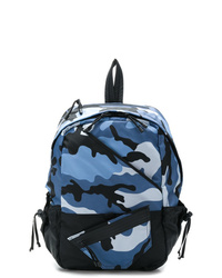 dunkelblauer Camouflage Rucksack von Valentino