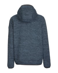 dunkelblauer Fleece-Pullover mit einem Kapuze von Killtec