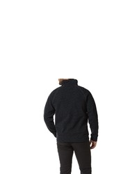 dunkelblauer Fleece-Pullover mit einem Reißverschluss am Kragen von Craghoppers