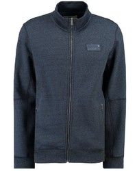 dunkelblauer Fleece-Pullover mit einem Reißverschluß von GARCIA