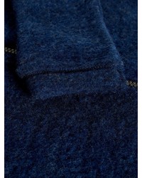 dunkelblauer Fleece-Pullover mit einem Reißverschluß von Name It