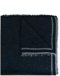 dunkelblauer geflochtener Schal von Faliero Sarti