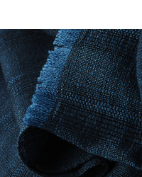 dunkelblauer geflochtener Schal von Lanvin