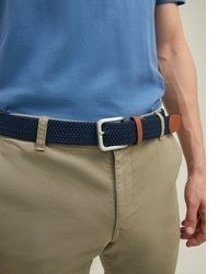 dunkelblauer geflochtener Segeltuchgürtel von Jack & Jones