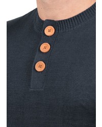 dunkelblauer Henley-Pullover von BLEND