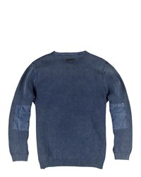 dunkelblauer Henley-Pullover von ENGBERS