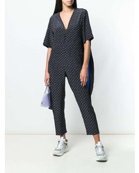 dunkelblauer horizontal gestreifter Jumpsuit von Stella McCartney