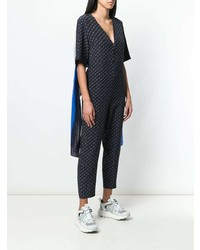 dunkelblauer horizontal gestreifter Jumpsuit von Stella McCartney