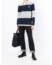dunkelblauer horizontal gestreifter Polo Pullover von Polo Ralph Lauren
