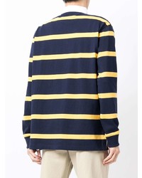 dunkelblauer horizontal gestreifter Polo Pullover von Polo Ralph Lauren