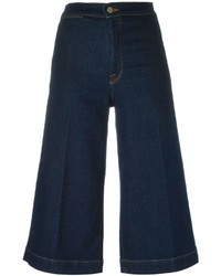 dunkelblauer Hosenrock aus Jeans von Frame