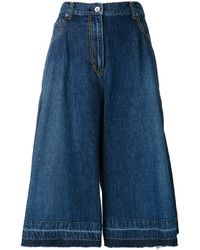 dunkelblauer Hosenrock aus Jeans von Sacai
