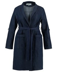 dunkelblauer Jeans Trenchcoat von LOST INK
