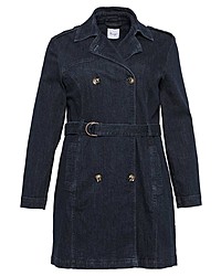 dunkelblauer Jeans Trenchcoat von Sheego