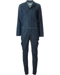 dunkelblauer Jumpsuit aus Jeans von 6397