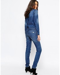 dunkelblauer Jumpsuit aus Jeans von BA&SH