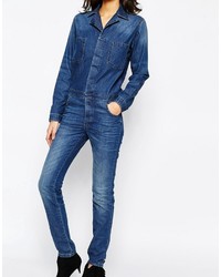 dunkelblauer Jumpsuit aus Jeans von BA&SH