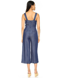 dunkelblauer Jumpsuit aus Jeans von Club Monaco