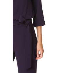 dunkelblauer Jumpsuit von Diane von Furstenberg