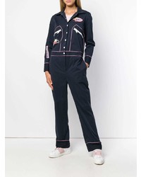 dunkelblauer Jumpsuit von Mira Mikati