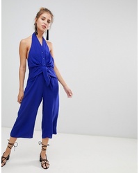 dunkelblauer Jumpsuit von QED London