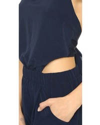 dunkelblauer Jumpsuit