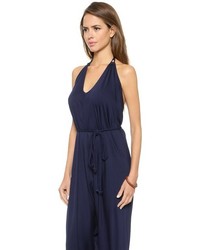 dunkelblauer Jumpsuit von Young Fabulous & Broke