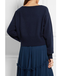 dunkelblauer Kaschmirpullover von Chloé