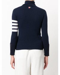 dunkelblauer Kaschmirpullover von Thom Browne