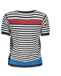 dunkelblauer Kurzarmpullover von Desigual