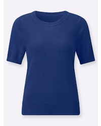 dunkelblauer Kurzarmpullover von Witt