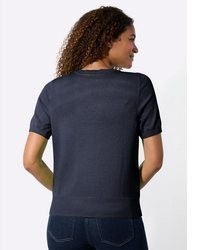 dunkelblauer Kurzarmpullover von Witt