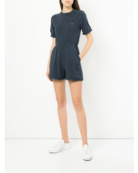 dunkelblauer kurzer Jumpsuit von MAISON KITSUNE