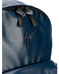 dunkelblauer Leder Rucksack von Giuseppe Zanotti
