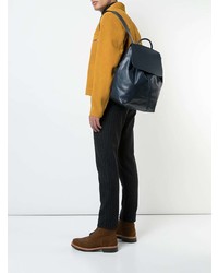 dunkelblauer Leder Rucksack von Mansur Gavriel