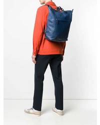 dunkelblauer Leder Rucksack von Ally Capellino