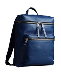 dunkelblauer Leder Rucksack von Burberry