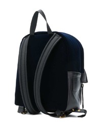 dunkelblauer Leder Rucksack von Giuseppe Zanotti Design